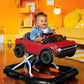 Bright Starts Ford Bronco 4-In-1 Red Baby Activity Center & Push Walker With Removable Interactive Steering Wheel -Toy, 6 Months