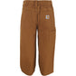 Carhartt Boys & Toddler Washed Dungaree Pants, Carhartt Brown, 2T Us