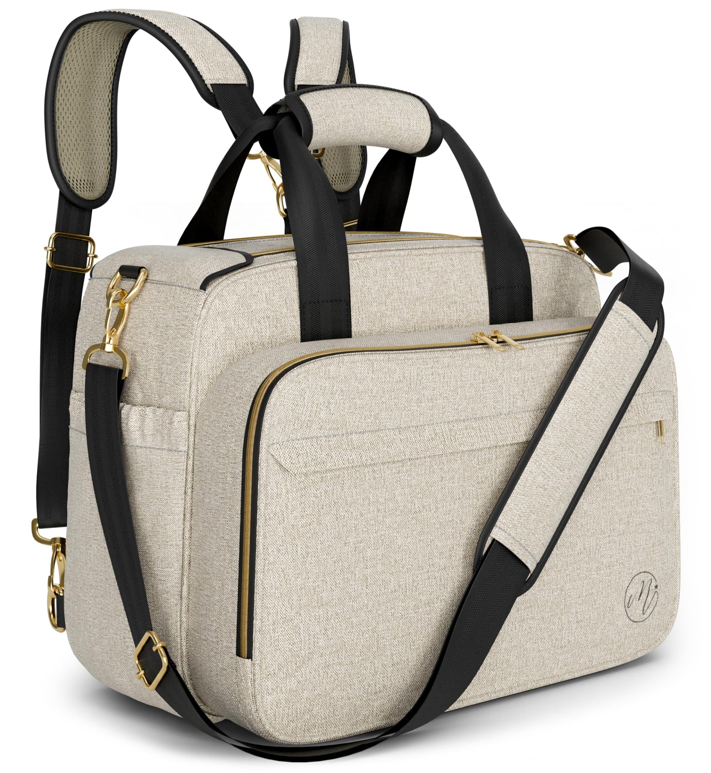 Mellories 4 In 1 Convertible Diaper Bag Tote For Baby Boys And Girls - Converts Into Diaper Backpack, Baby Tote Bag, Stroller Ba