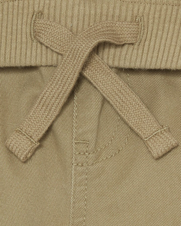 The Children'S Place Baby Boys And Toddler Boys Pull On Cargo Pants, Flax/New Navy, 6-9 Months