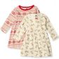 Hudson Baby Infant And Toddler Girl Cotton Dresses Reindeer, 5 Toddler