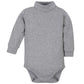 Gerber Baby Boys 2-Pack Long Sleeve Turtleneck Onesies Bodysuits Footie, Gray, 12 Months Us
