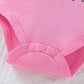 Fullfamous Newborn Baby Girl Clothes Gifts Outfits,Fall Winter Long Sleeve Romper And Pant Set Rose Red Donut Newborn