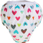 Kushies Baby Waterproof Training Pant (33-38 Pounds), Doodle Hearts, White, Large