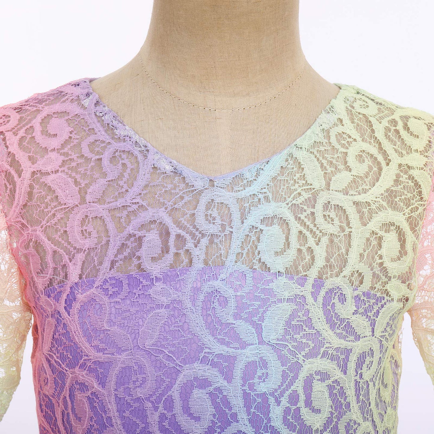 Toddler Girls Floral Lace Tulle Communion Pageant Holiday Dresses Kids Big Girls Princess Birthday Carnival Christmas Baptism Ch