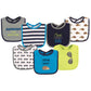 Hudson Baby Unisex Baby Cotton Bibs, Hedgehog, One Size
