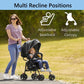 Dream On Me Vista Moonwalk Baby Stroller In Black, Lightweight Infant Stroller With Compact Fold, Multi-Position Recline Umbrell