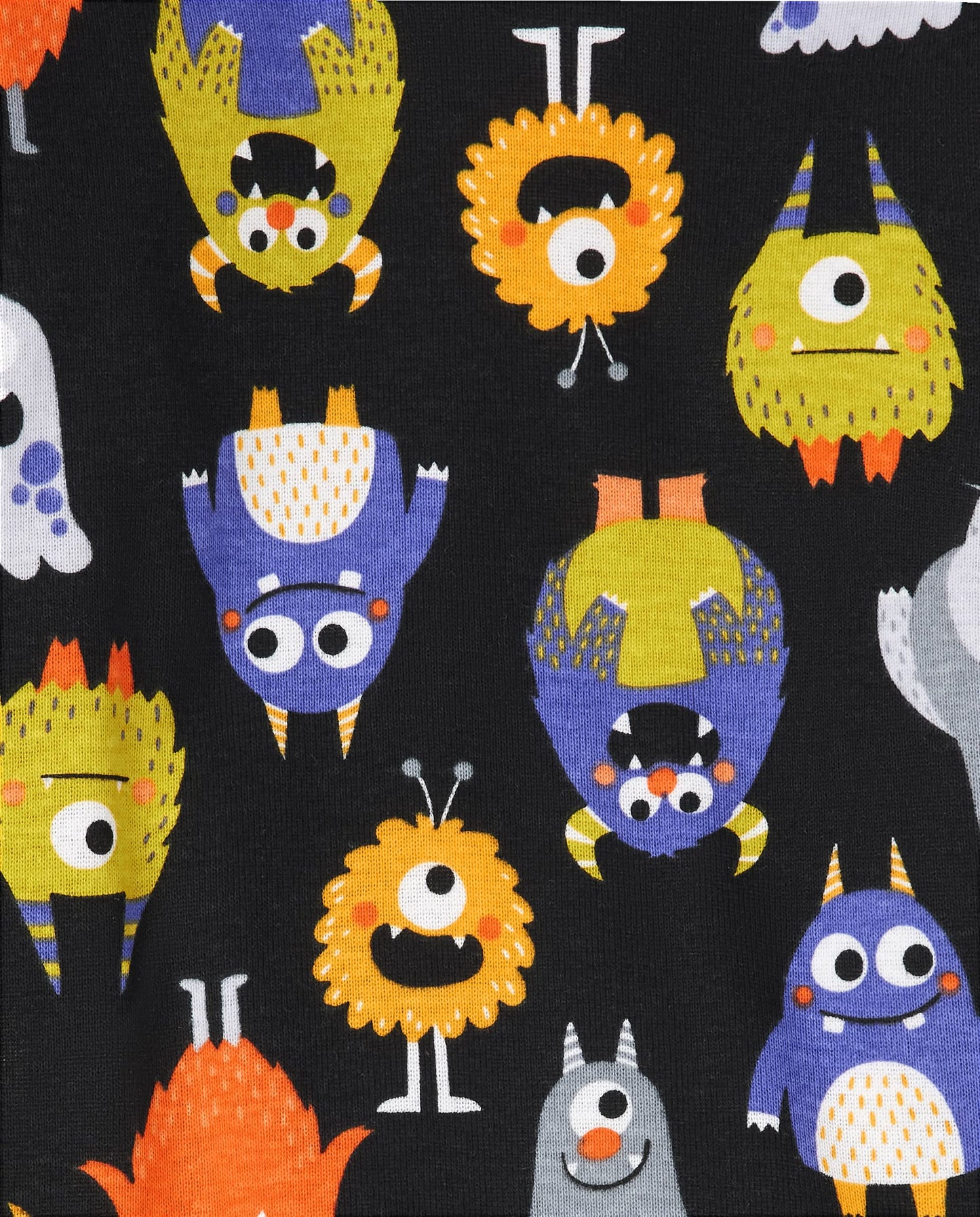 The Children'S Place Baby 2 Piece And Kids, Sibling Matching, Halloween Pajama Sets, Cotton, Monsters, 12