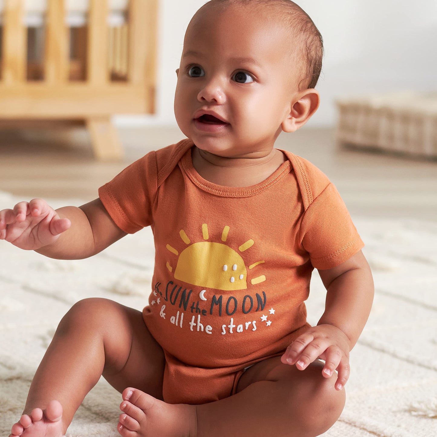 Gerber Unisex Baby 5-Pack Short Sleeve Variety Onesies Bodysuits Southwest 6-9 Months