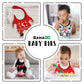 Gamago Ugly Christmas Sweater Baby Bib 12' X 10' X 0.1', Red, One Size, (Sf1862)