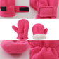 Baby Toddler Mittens Boys Girls Winter Outdoor Gloves Kids Easy-On Fleece Warm Mittens Pink 3 Pair L(2-4 Years)