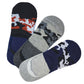 Cotson Men Cotton No Show Invisible Loafer Socks Pack Of 3 D6