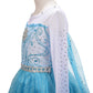 Lito Angels Toddler Girls Princess Dress Up Costumes Snow Queen Dress Halloween Christmas Long Train With Accessories Size 3-4T