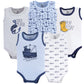 Yoga Sprout Cotton Bodysuit, 5 Pack, Fisherman, 12-18 Months