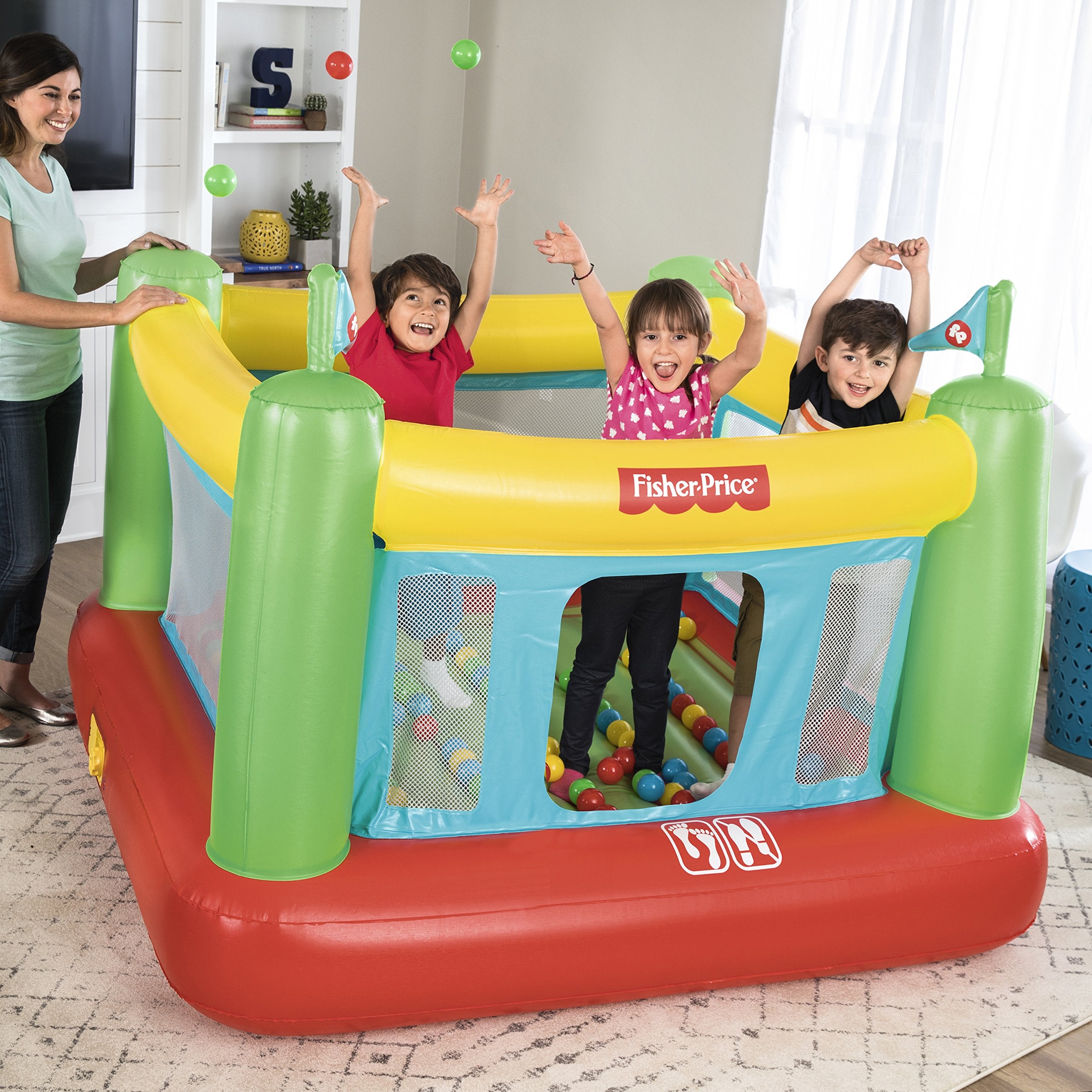 Fisher-Price 15264 Bouncer With Built-In Pump, 69' X 68' X 53' – WBCBBB087Z3SSS8