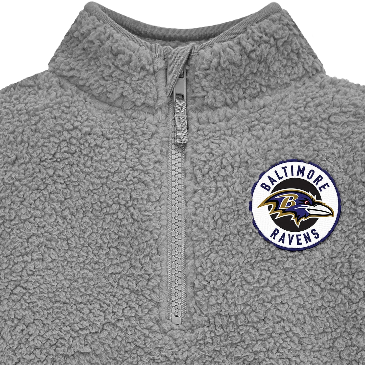 Gerber Unisex Baby Nfl Sherpa Mock Neck Pull Over Sweatshirt, Team Color, 4T