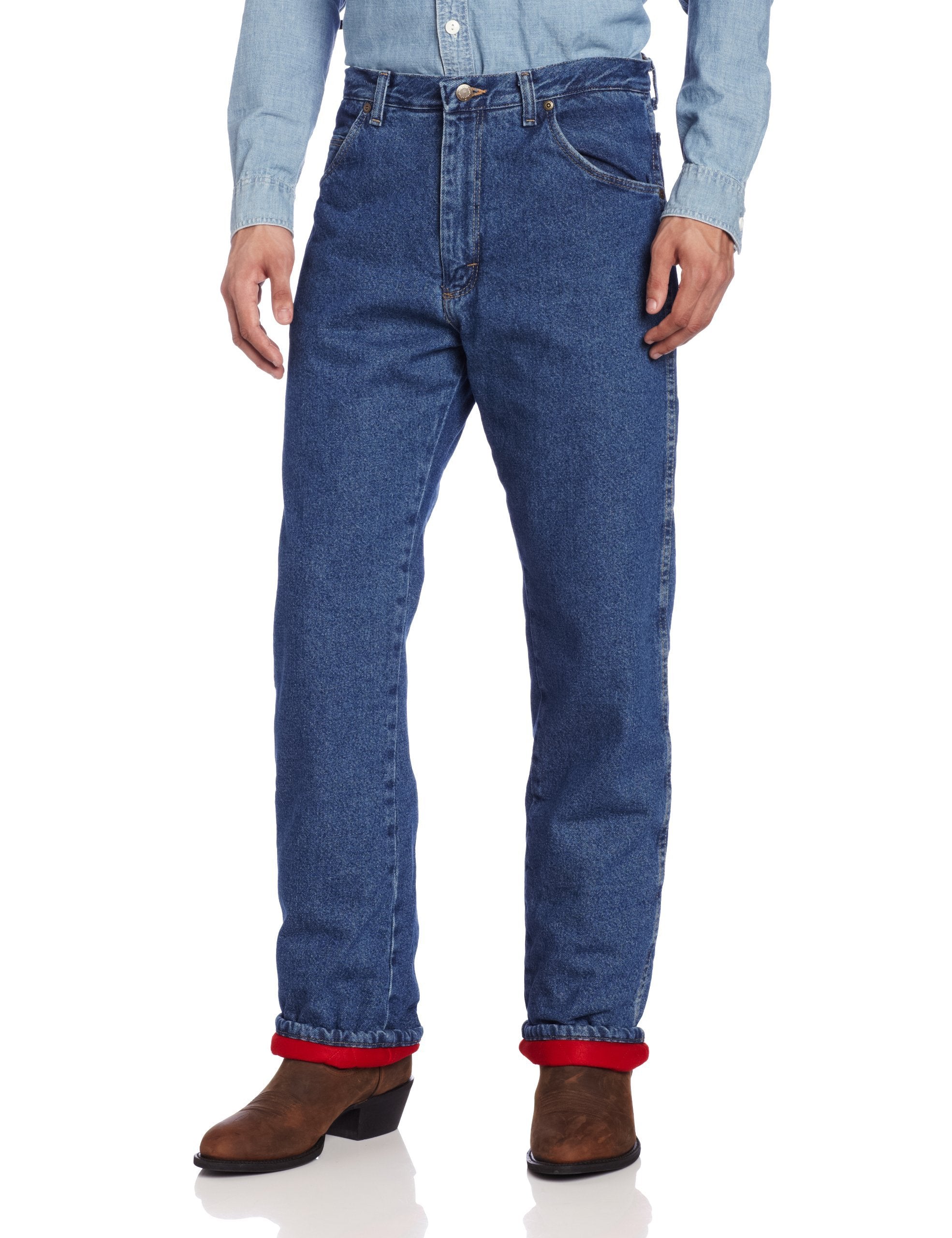 Wrangler Mens Big Tall Rugged Wear Woodland Thermal Jeans, Stonewashed Denim, 58 WBBAPB00PR4RQ5G