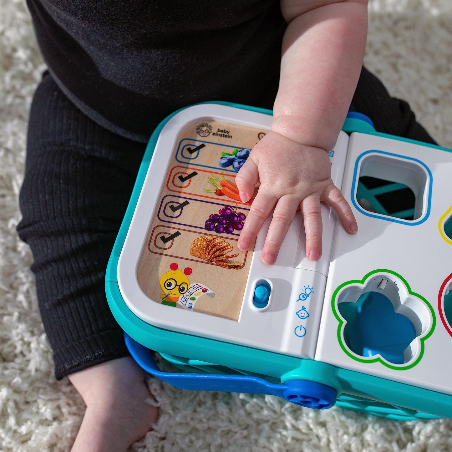 Baby Einstein + Hape Magic Touch Pretend to Shop Learning Toy, With Real Sounds and Music, Fine Motor Skill Development, Grows f