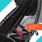 Ingenuity 3Dlite Convenience Stroller, Jet Black - Lightweight Stroller With Aluminum Frame, Large Seat Area, 4 Position Recline