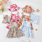 Infant Baby Girl Dress Toddler Girl Clothes Halter Backless Sleeveless Flower Sundress Summer Dresses For Girl 6-12M