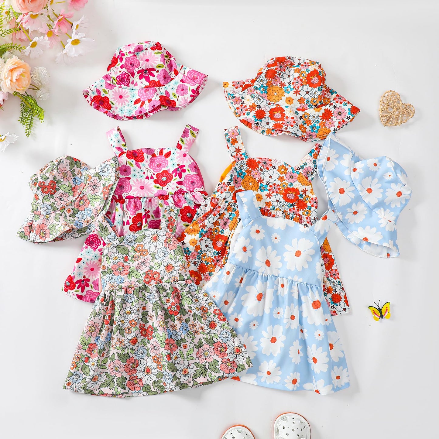 Infant Baby Girl Dress Toddler Girl Clothes Halter Backless Sleeveless Flower Sundress Summer Dresses For Girl 6-12M