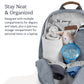 Uppababy Unisex Baby Changing Backpack, Lucy (Rosewood M  Lange/Saddle Leather)