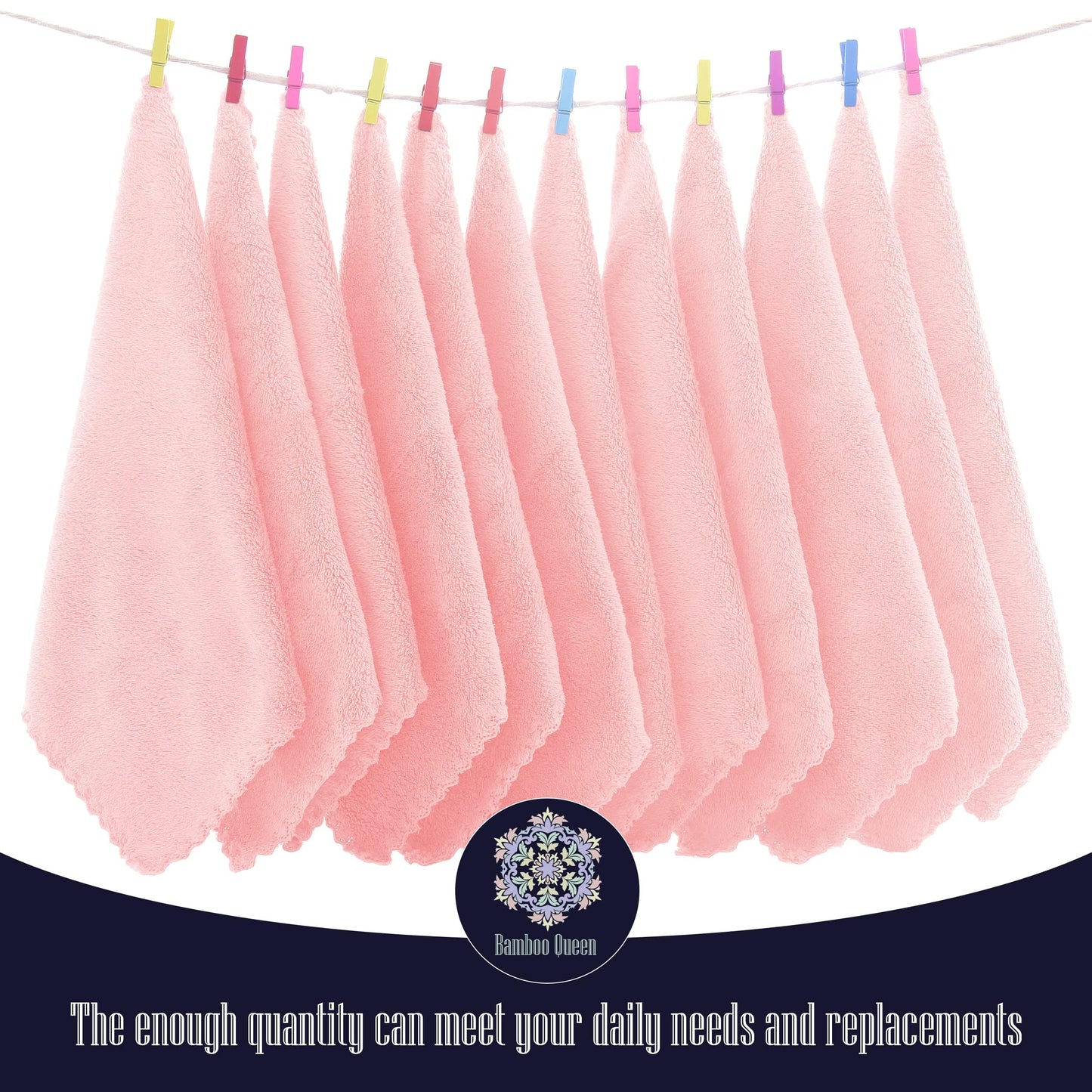 32 Pack Baby Washcloths - Luxury Coral Fleece - Extra Absorbent And Soft Wash Clothes For Newborns, Infants And Toddlers - Suita