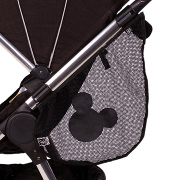 Disney Baby By J.L. Childress Side Sling Cargo Net, Stroller Organizer & Storage, Mickey Black
