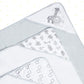 Spasilk Bath Hooded Towels & Baby Washcloths Set, Baby Bath Essentials For Everyday Use, 23-Piece Gift Set, Gray Lion