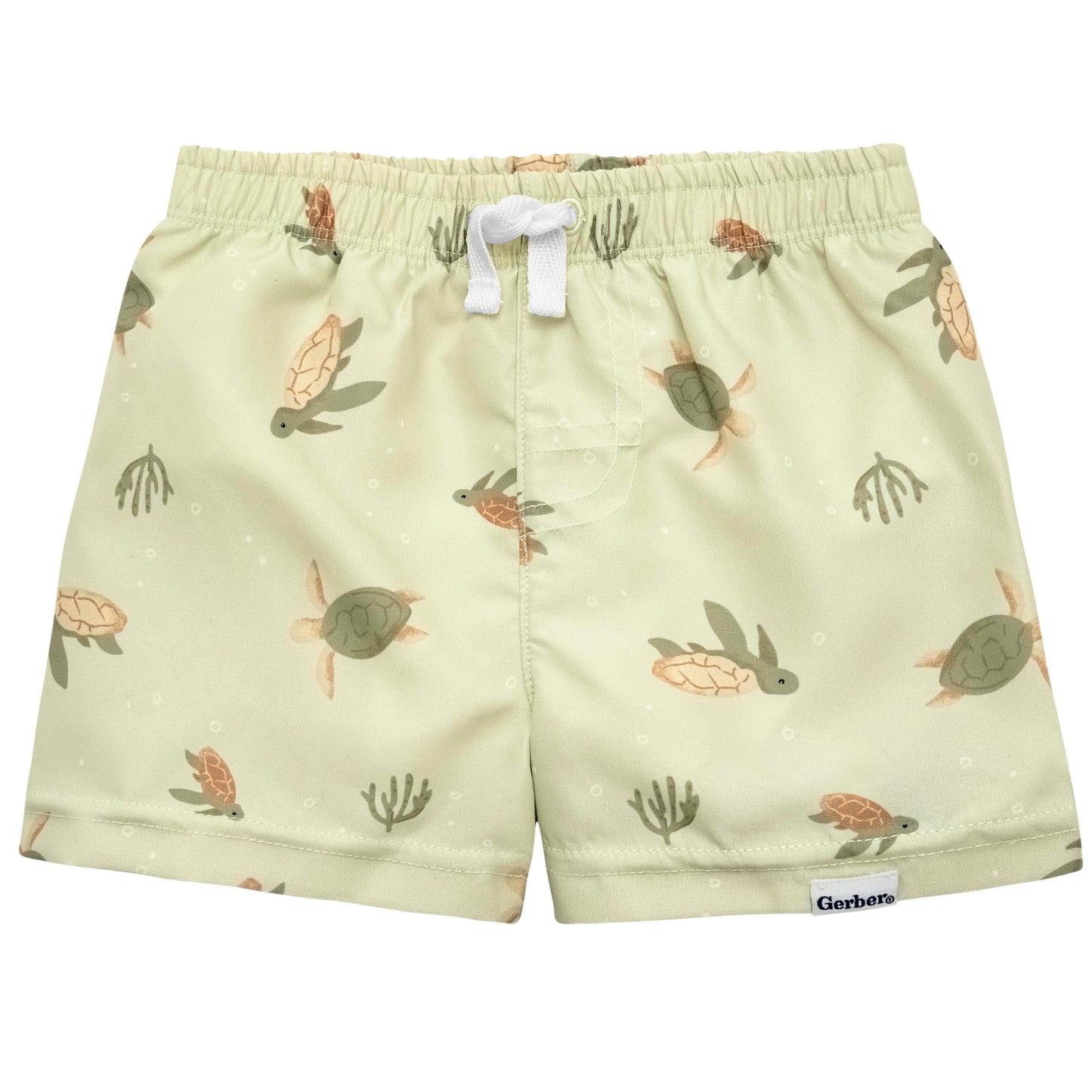 Gerber Baby Boy'S Toddler Long Sleeved Rashguard Swim Bathing Suit Set, Turtles, 12 Months