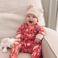 Funky Junque Baby Girl Winter Hat Double Pom Pom Beanie For Baby By Warm Knit Infant Skull Cap 2 Pack Ivory & Grey