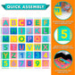 ProSource Kids Puzzle Alphabet, Numbers, 36 Tiles and Edges Play Mat, 12x12, Abc & 123