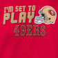 Nfl San Francisco 49Ers 3 Pack Bodysuit Sleep N Play Footie Cap Registry Gift Set, Red San Francisco 49Ers New, 3-6 Months