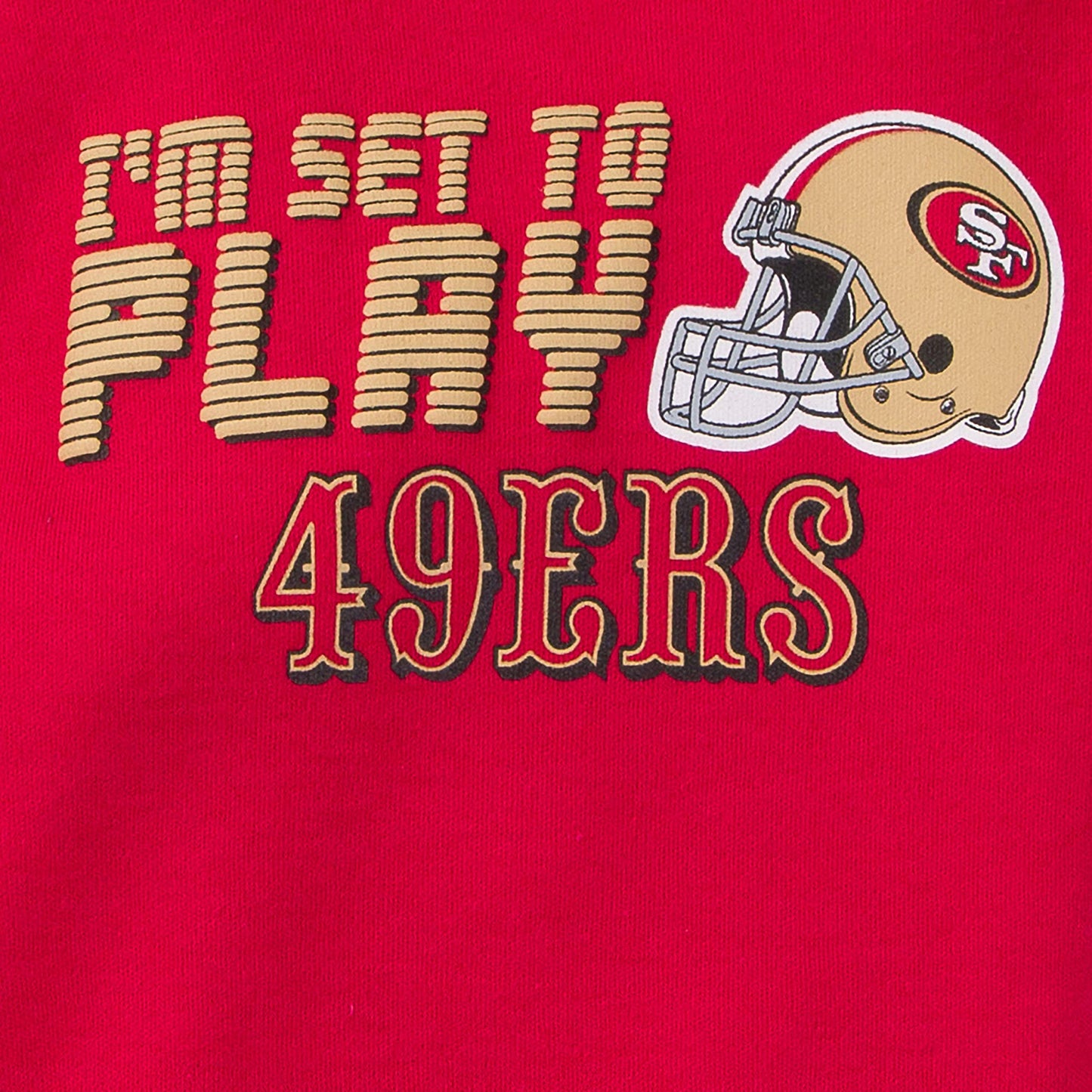 Nfl San Francisco 49Ers 3 Pack Bodysuit Sleep N Play Footie Cap Registry Gift Set, Red San Francisco 49Ers New, 3-6 Months
