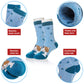 Dosmart Children'S Winter Warm Wool Solid Color Socks Kids Boy Girls Thermal Crew Socks 6 Pairs(Cat B, 1-3T)