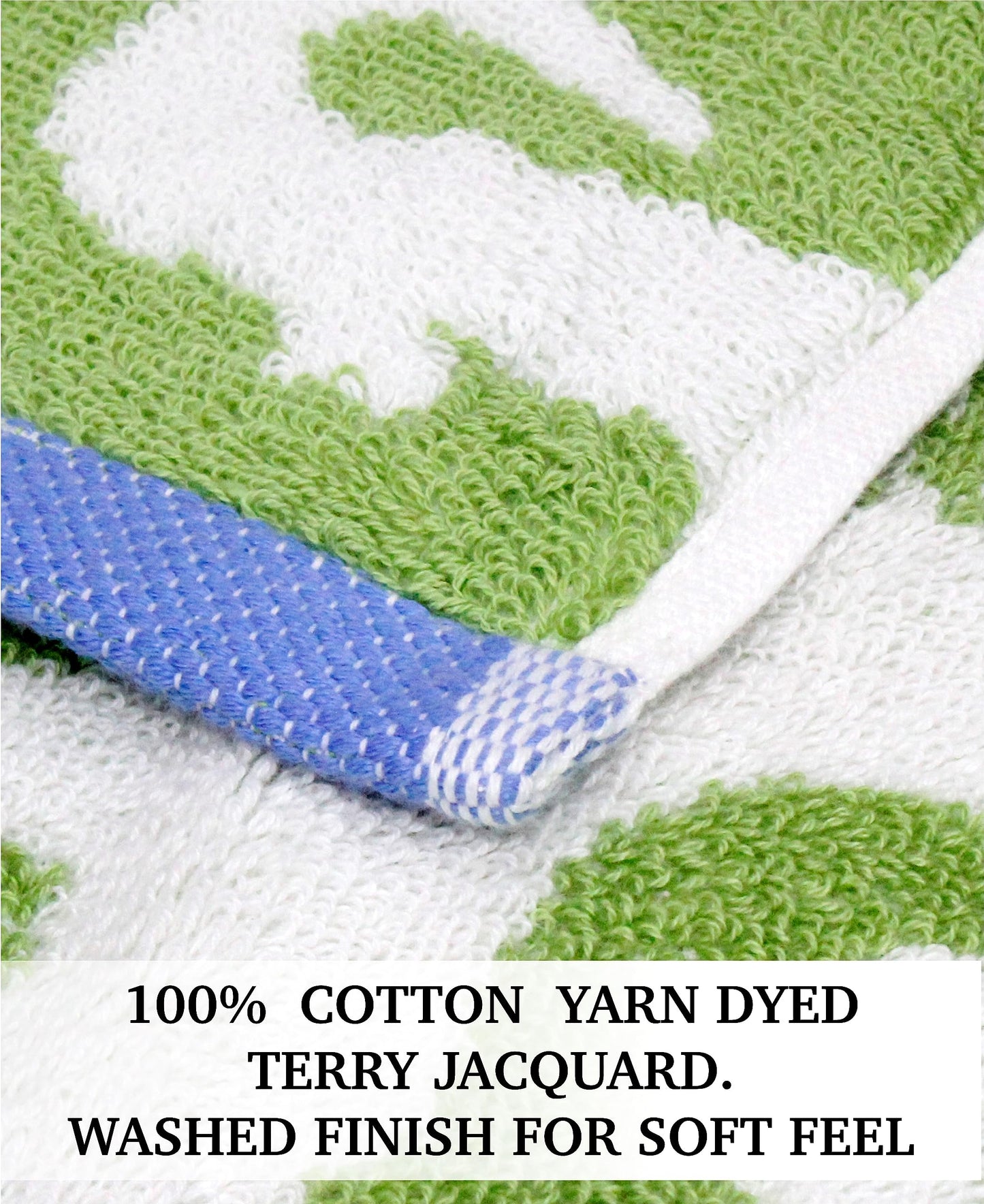 Original Kids Wash Cloth - Bath Time In A While Crocodile Set Of 12 Washcloths - 100% Cotton Jacquard Super Soft Colorful Absorb