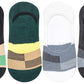 Pinkit MenS & WomenS 4 Pairs No Show Loafer Socks :Color:Black,Grey,Green,White