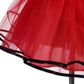 Dressy Daisy Little Girl Polka Dots Fancy Dress Up Costume Birthday Party Tulle Dresses with Headband Size 5-6 Red 203