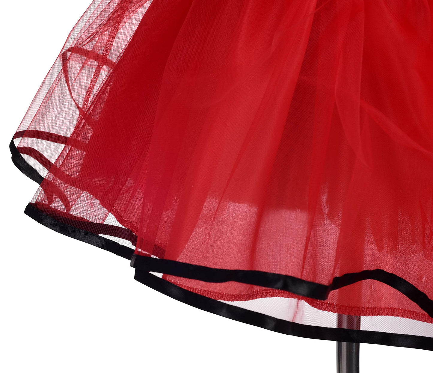 Dressy Daisy Toddler Girl Polka Dots Fancy Dress Up Costume Birthday Party Tulle Dresses with Headband Size 3T to 4T Red 203
