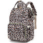 Xunteny Leopard Baby Diaper Bag Backpack For Girls Boys, Waterproof Large Maternity Nappy Bags For Mom