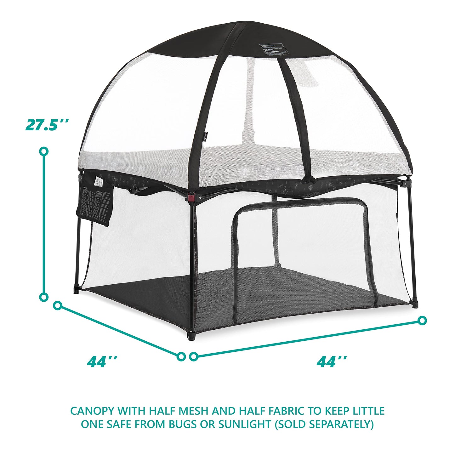 Dream On Me Ziggy Square Playpen Black And White/Easy Set Up/Breathable Mesh Walls/Stylish Finishes/Folds Compactly/Easy Storage