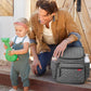 Skip Hop Diaper Bag Backpack: Forma, Multi-Function Baby Travel Bag With Changing Pad & Stroller Attachment, Grey