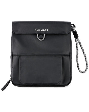 Skip Hop Travel Baby Changing Pad with Easy-Clean Surface, Wipes Pocket, Diaper Storage, Disposable Bag Dispenser and Magnetic W