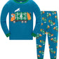 Boys Garbage Truck Pajamas Long Sleeve Cotton Pj Sets Toddler Green Sleepwear Kids 2 Piece Winter Pjs 5T