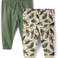 The Children'S Place,Baby Boys,And Newborn Jogger Bottoms,Dino/Green 2-Pack,9 Months,12 Months