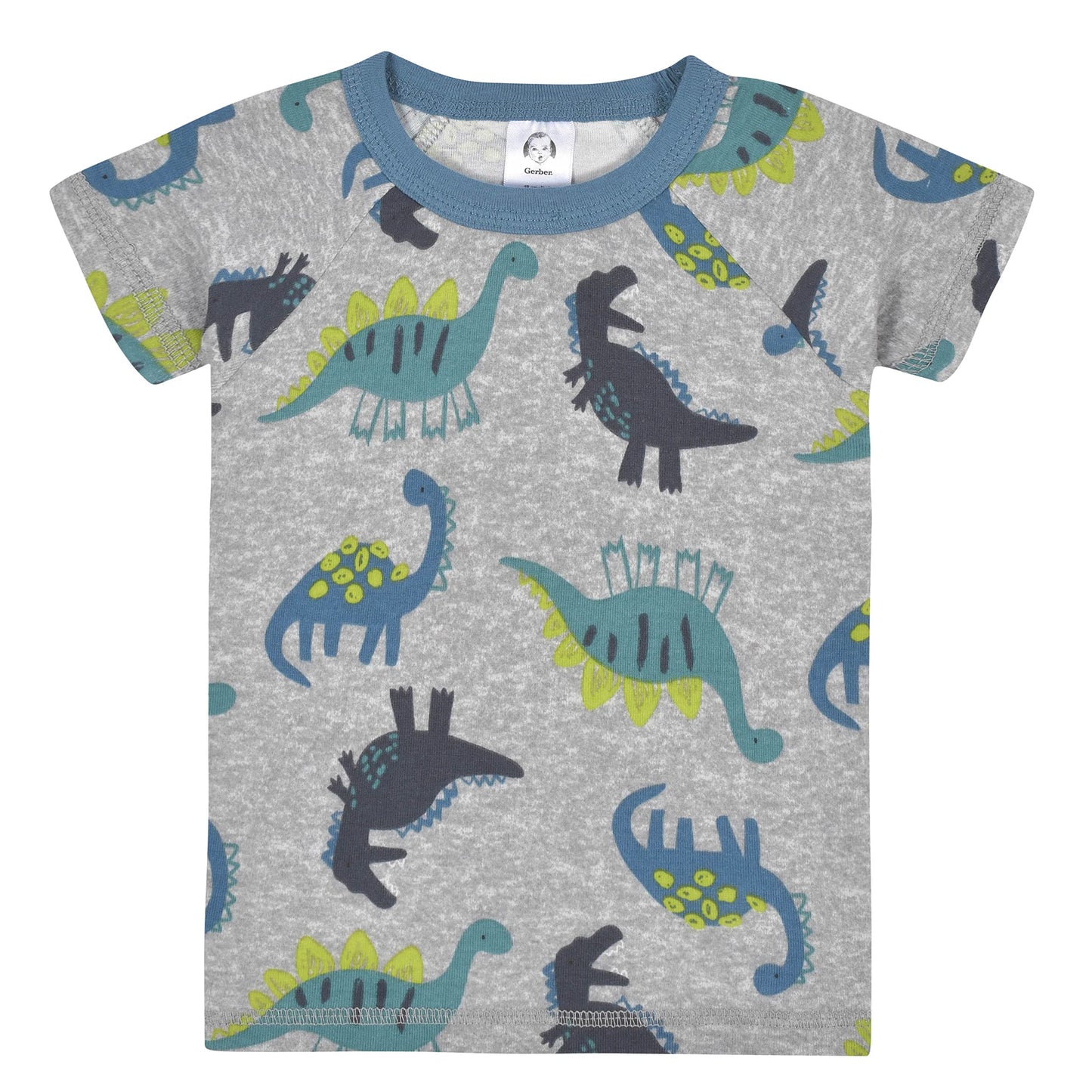 Gerberbaby Boystoddler Snug Fit 4-Piece Pajama Seteverybody Roar Blue12 Months