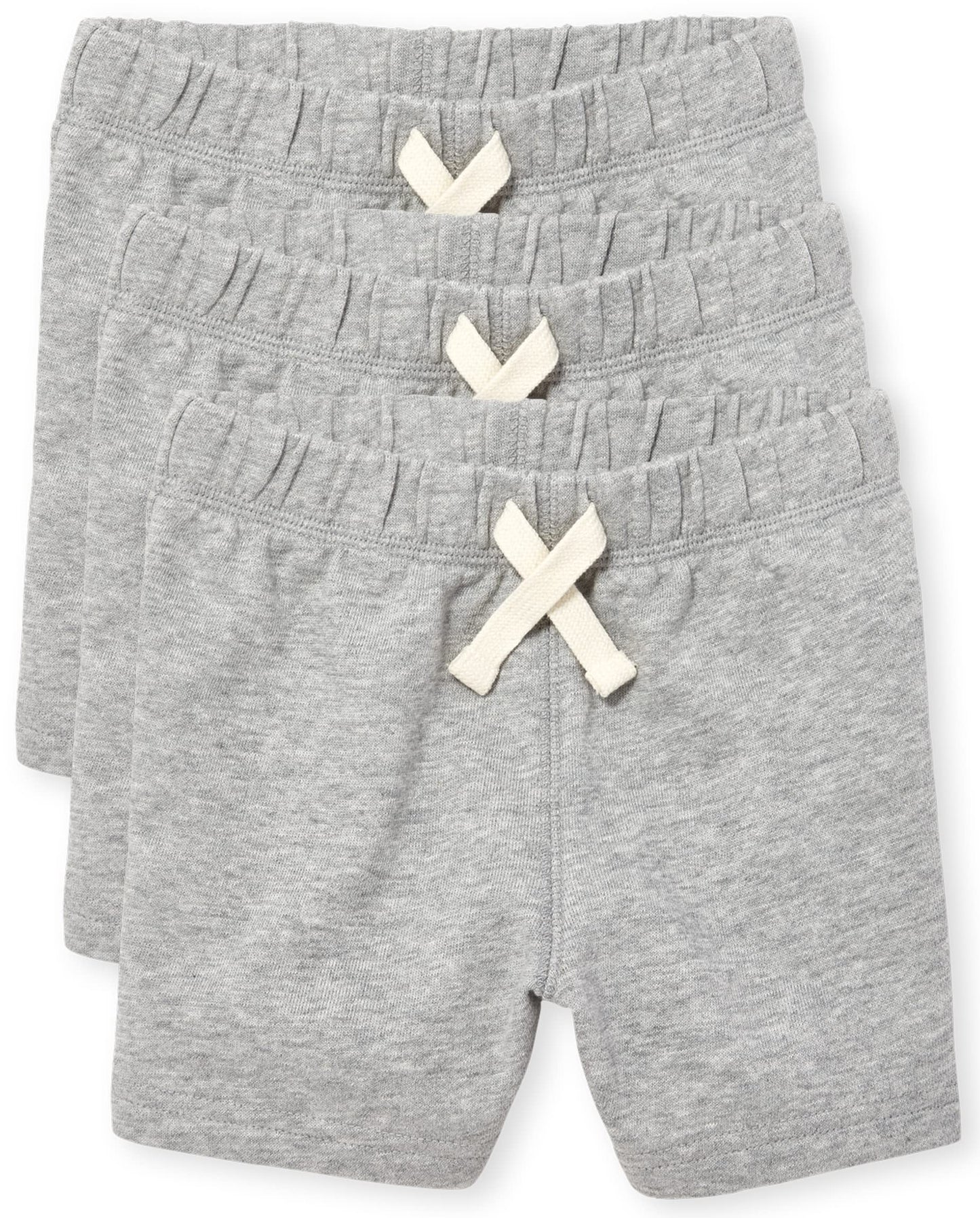 The Childrens Place baby boys And Toddler French Terry Shorts, Smoke Gray 3 Pack, 2T US