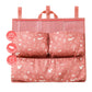 BabyToLove Crib & Caddy Organizer | Convenient Baby Essentials Organizer | Traveling with Baby | Pink Forest