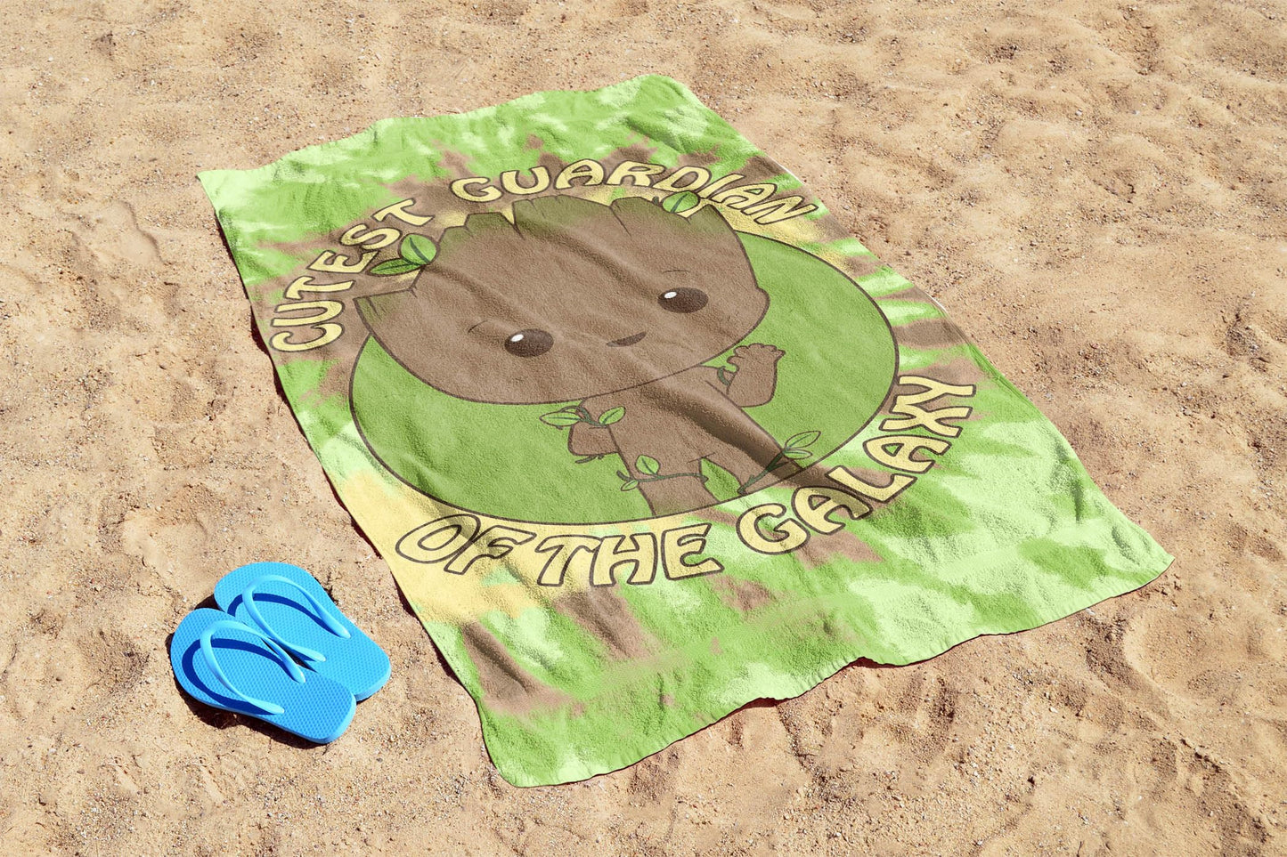 Jay Franco Marvel Guardians Of The Galaxy Groot Kids Bath Pool Beach Towel - Super Soft & Absorbent 100% Cotton Towel, Measures