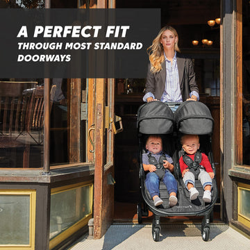 Baby Jogger City Tour 2 Double Stroller, Compact & Sleek Twin Design With Easy-To-Maneuver Features, Ideal For Growing Kids, Plu